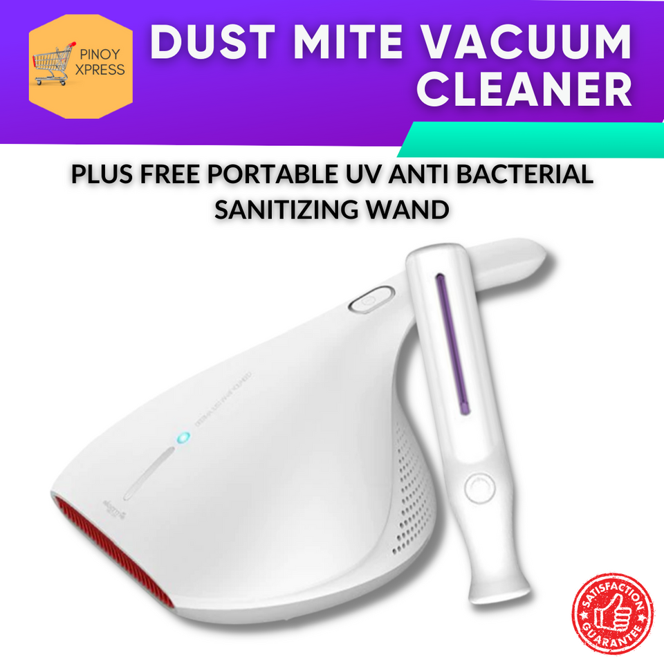 Dust Mite Vacuum Cleaner Plus Free Portable UV Anti Bacterial Sanitizing Wand