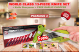 MIRACLE BLADE - 13 PIECE KNIFE SET