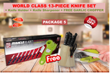 MIRACLE BLADE - 13 PIECE KNIFE SET