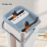 Wash and Squeeze Dry Flat Mop Bucket